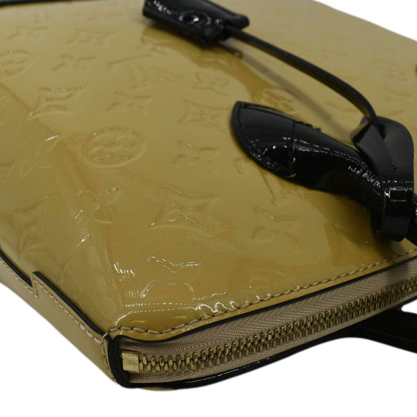 LOUIS VUITTON Lockit Vertical PM Monogram Vernis Leather Tote Bag Mastard