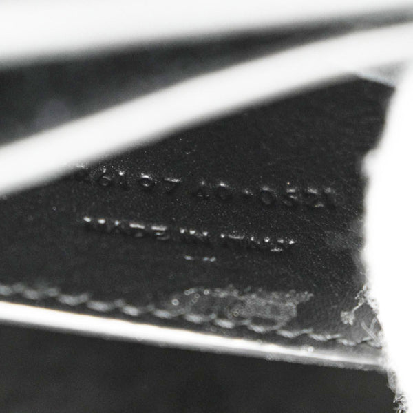 YVES SAINT LAURENT Kaia Small  Embossed Leather Satchel Bag Black