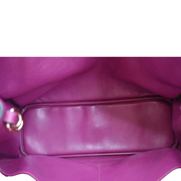 CHRISTIAN DIOR Diorissimo Leather Tote Shoulder  Bag Black