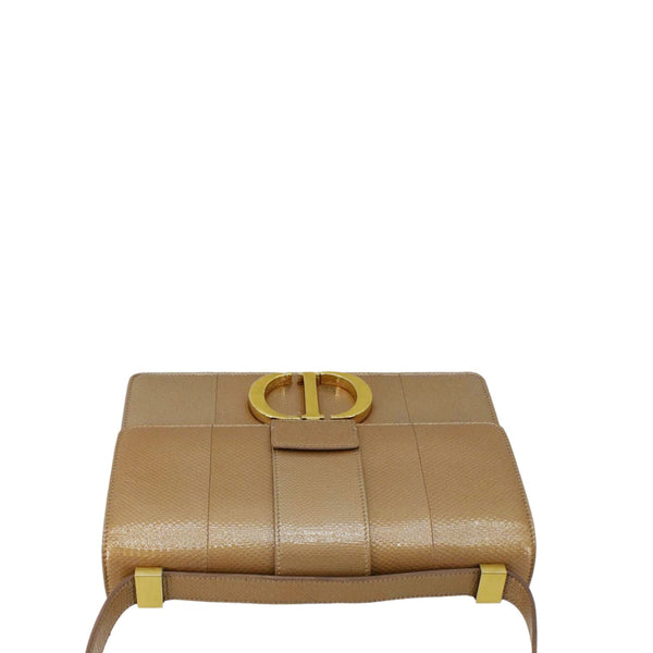 CHRISTIAN DIOR 30 Montaigne Flap Leather Crossbody Bag Brown