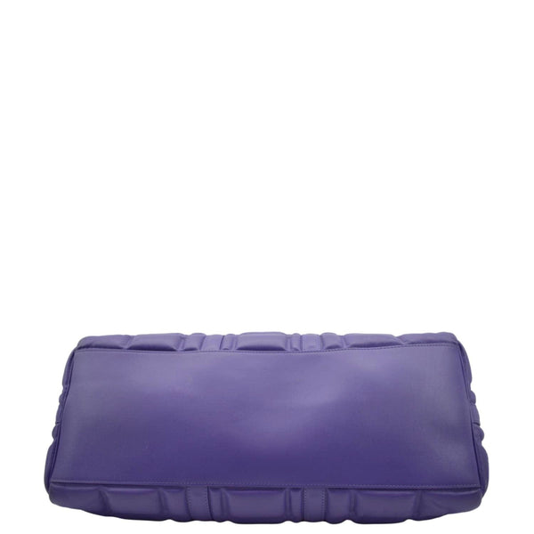 LOUIS VUITTON Keepall 45 Bandouliere Puffy Damier Leather Travel Bag Violet