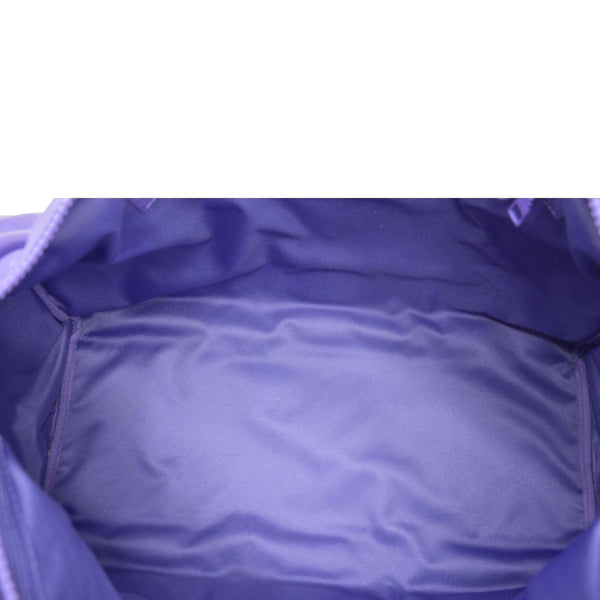 LOUIS VUITTON Keepall 45 Bandouliere Puffy Damier Leather Travel Bag Violet