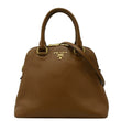 PRADA Vitello Daino Leather Tote Bag Brown