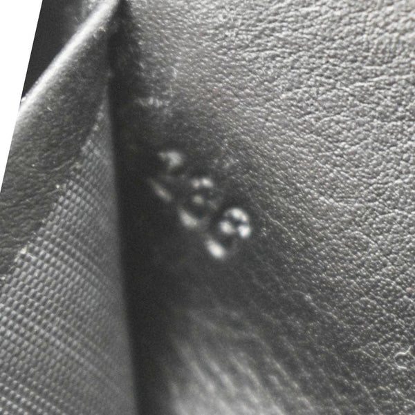 PRADA  Envelope Vitello Leather Wallet Black