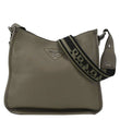 PRADA Leather Shoulder Bag Clay Grey