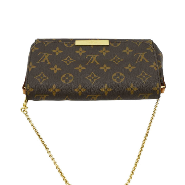 LOUIS VUITTON Favorite PM Monogram Canvas Shoulder Bag Brown  upper look