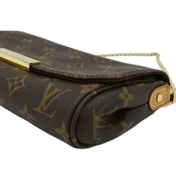 LOUIS VUITTON Favorite PM Monogram Canvas Shoulder Bag Brown