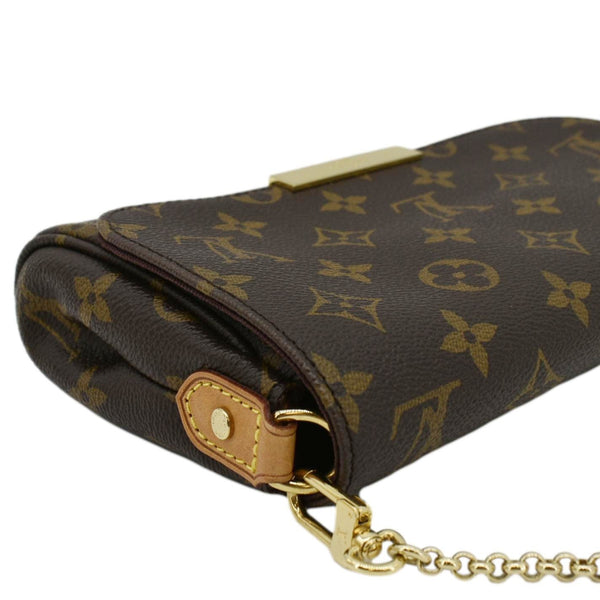 LOUIS VUITTON Favorite PM Monogram Canvas Shoulder Bag Brown