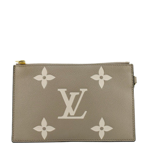 LOUIS VUITTON NeoNoe Bicolor Monogram Empreinte Pouch Cream