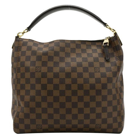 LOUIS VUITTON Portobello PM Damier Ebene Shoulder Bag Brown