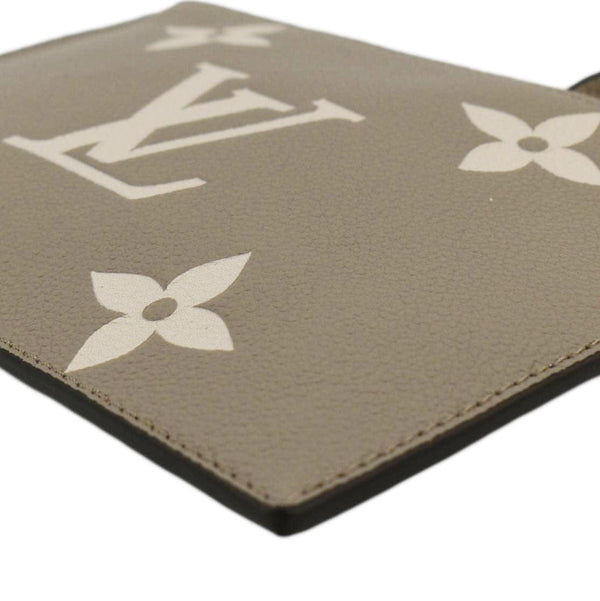 LOUIS VUITTON NeoNoe Bicolor Monogram Empreinte Pouch Cream