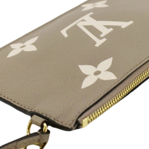 LOUIS VUITTON NeoNoe Bicolor Monogram Empreinte Pouch Cream