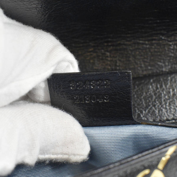 GUCCI Thiara Medium Double Smooth Leather Satchel Bag White/Black 524822