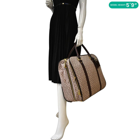 LOUIS VUITTON Monogram Idylle Epopee Rolling Suitcase Sepia