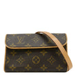 LOUIS VUITTON Pochette Florentine Monogram Canvas Waist Bag Brown