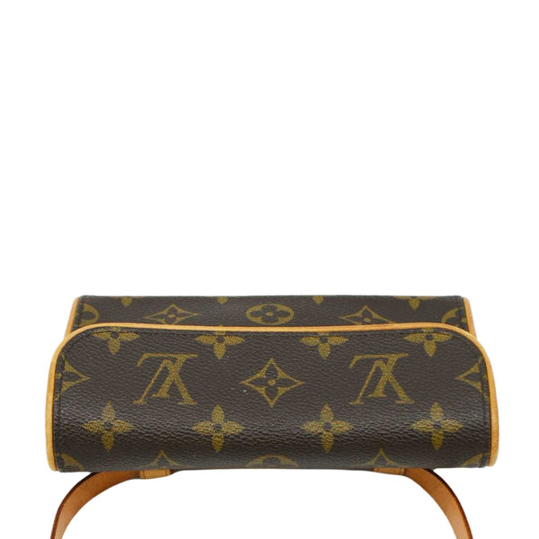 LOUIS VUITTON Pochette Florentine Monogram Canvas Waist Bag Brown