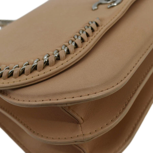 CHANEL Braided Chic Flap Small Leather Shoulder Bag Light Beige