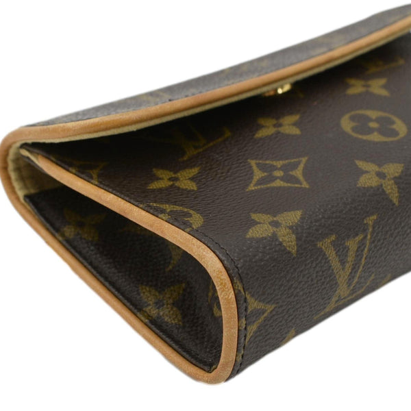 LOUIS VUITTON Pochette Florentine Monogram Canvas Waist Bag Brown