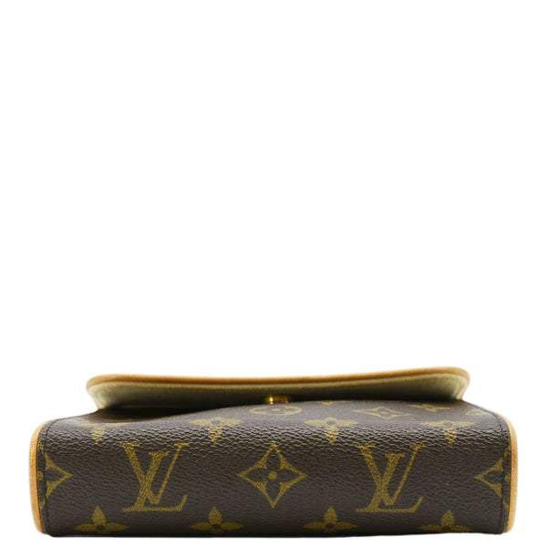 LOUIS VUITTON Pochette Florentine Monogram Canvas Waist Bag Brown