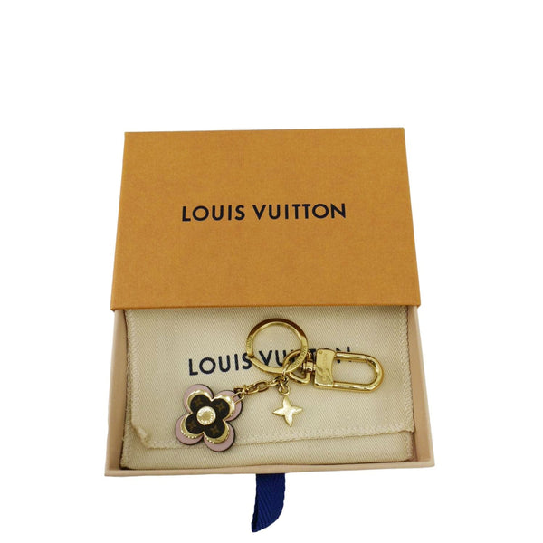 LOUIS VUITTON Monogram Blooming Flowers BB Bag Charm Key Holder Pink