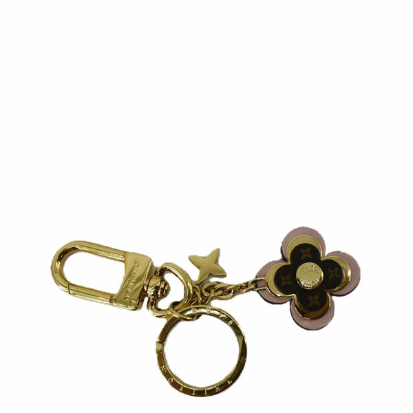 LOUIS VUITTON Monogram Blooming Flowers BB Bag Charm Key Holder Pink