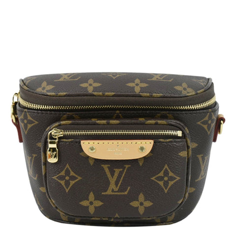 LOUIS VUITTON Mini Monogram Canvas Bumbag Brown