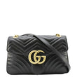 GUCCI GG Marmont Medium Matelasse Shoulder Bag Black 443496