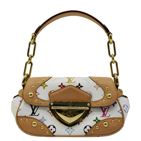 LOUIS VUITTON Marilyn Monogram Multicolor Satchel Bag White