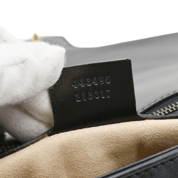 GUCCI GG Marmont Medium Matelasse Shoulder Bag Black 443496