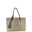 GUCCI Reversible Medium GG Supreme Canvas Tote Bag Dark Brown