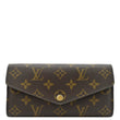 LOUIS VUITTON Sarah Monogram Canvas Wallet Brown