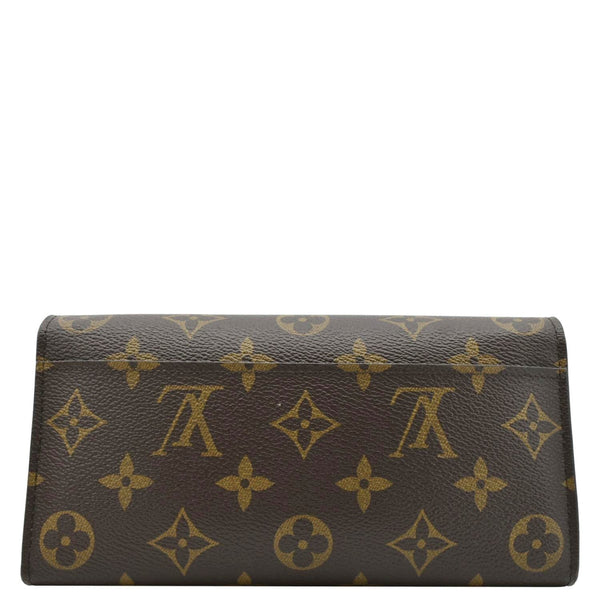 LOUIS VUITTON Sarah Monogram Canvas Wallet Brown
