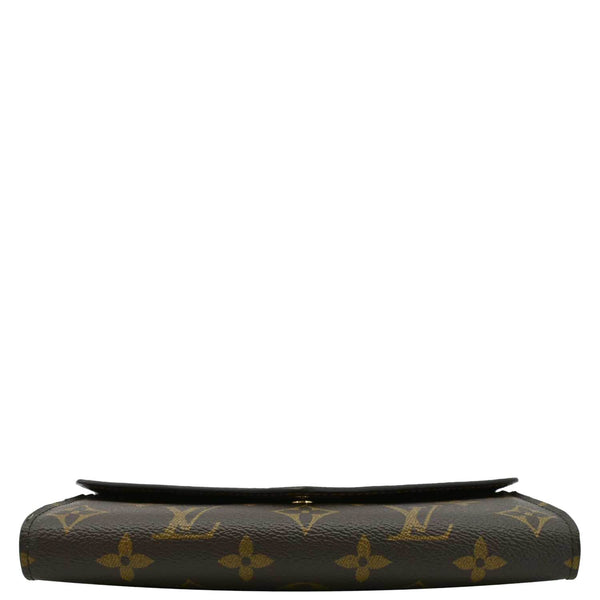 LOUIS VUITTON Sarah Monogram Canvas Wallet Brown