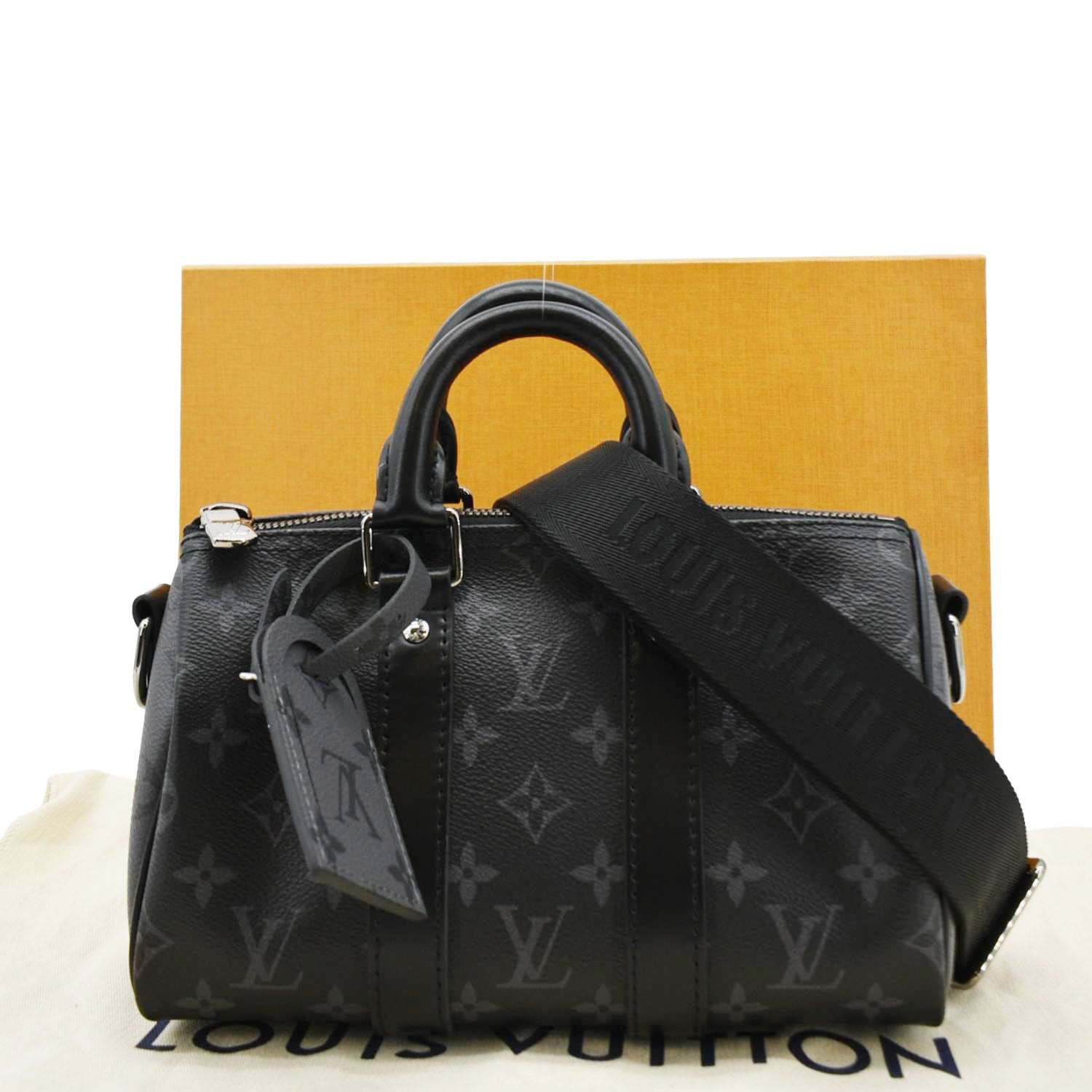 極美品✨ LOUIS VUITTON LV アエログラム ヴェルティカル 黒 Keepall Bandoulière 25 Monogram Eclipse - Men - Bags | LOUIS VUITTON ®