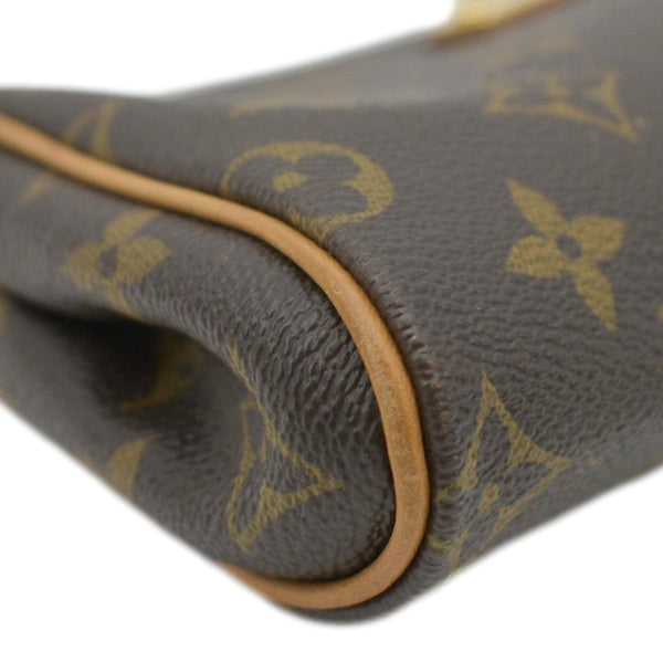LOUIS VUITTON Pochette Eva Monogram Canvas Crossbody Bag Brown