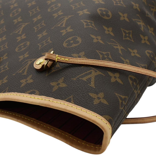 LOUIS VUITTON Neverfull GM Monogram Canvas Shoulder Bag Fuchsia
