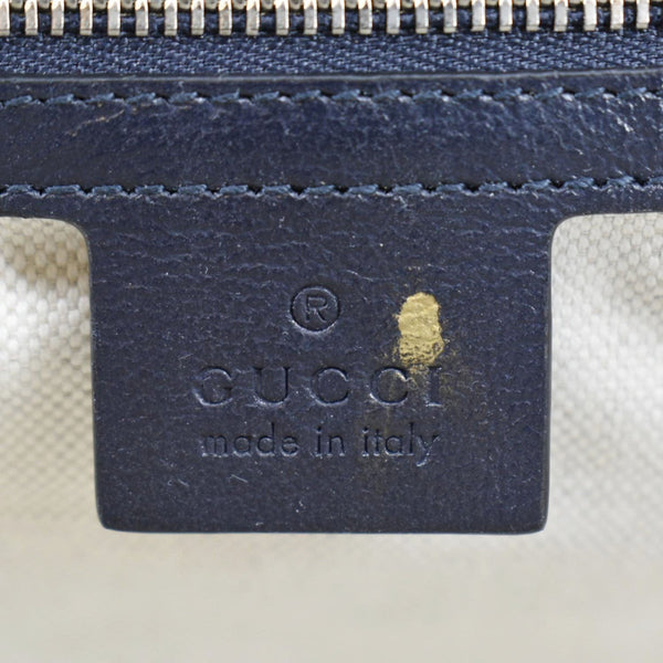 GUCCI GG Marmont Small Matelasse Canvas Shoulder Bag Blue 443497
