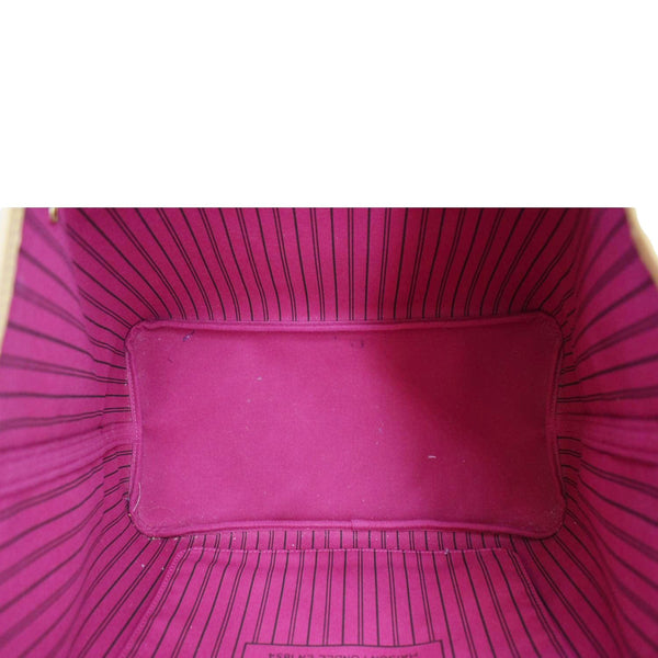 LOUIS VUITTON Neverfull GM Monogram Canvas Shoulder Bag Fuchsia