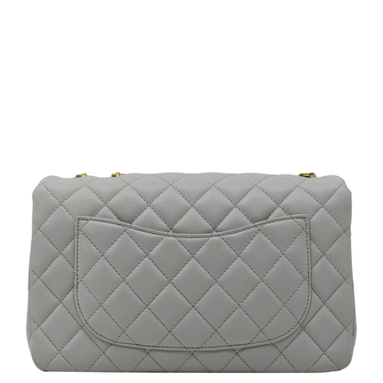 CHANEL Sweet Camellia Quilted Leather Blue Crossbody Bag