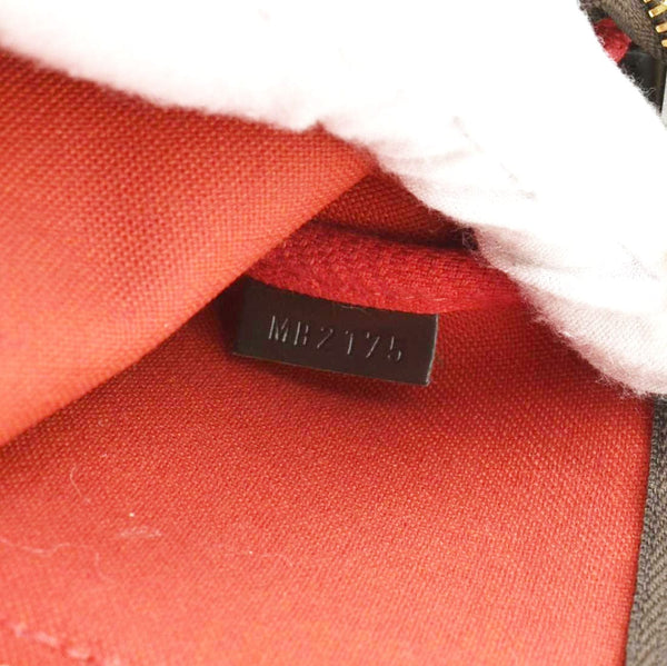 LOUIS VUITTON Pochette Eva Damier Ebene Shoulder Bag Brown