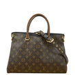 LOUIS VUITTON Pallas MM Monogram Canvas Shoulder Bag Brown