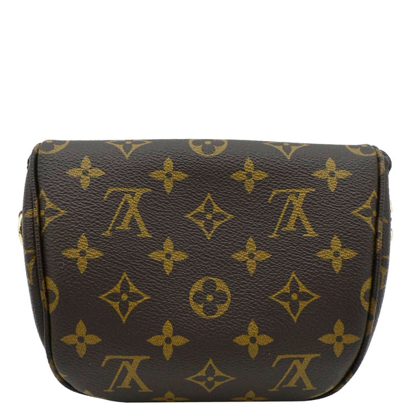 LOUIS VUITTON Mini Monogram Canvas Bumbag Brown back look