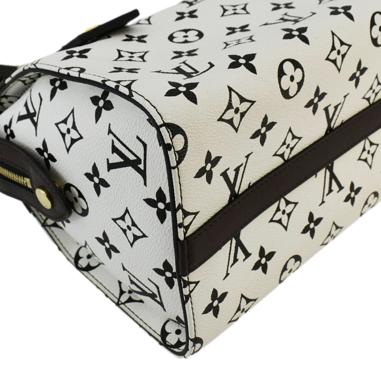 LOUIS VUITTON Speedy Amazon PM Monogram Canvas Crossbody Bag White Cho LOUIS VUITTON Speedy Amazon PM Monogram Canvas Crossbody Bag White Cho