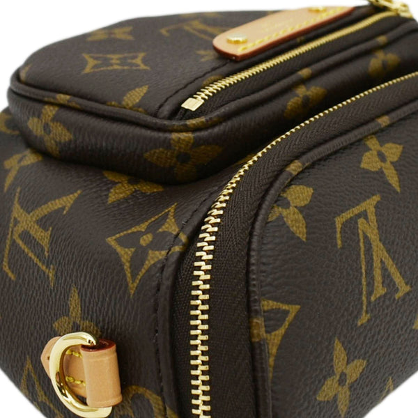 LOUIS VUITTON Mini Monogram Canvas Bumbag Brown corner look