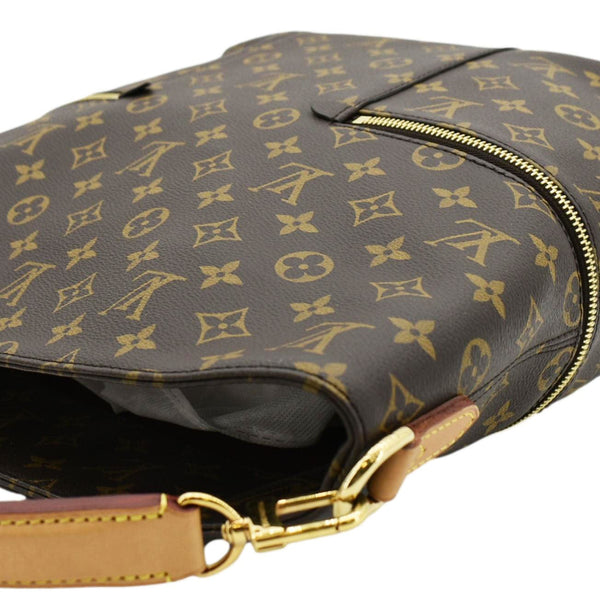 LOUIS VUITTON Melie Monogram Canvas Hobo Bag Brown