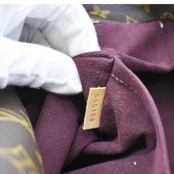 LOUIS VUITTON Melie Monogram Canvas Hobo Bag Brown