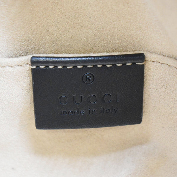 GUCCI GG Marmont Small Matelasse Chevron Leather Crossbody Camera Bag Black 447632
