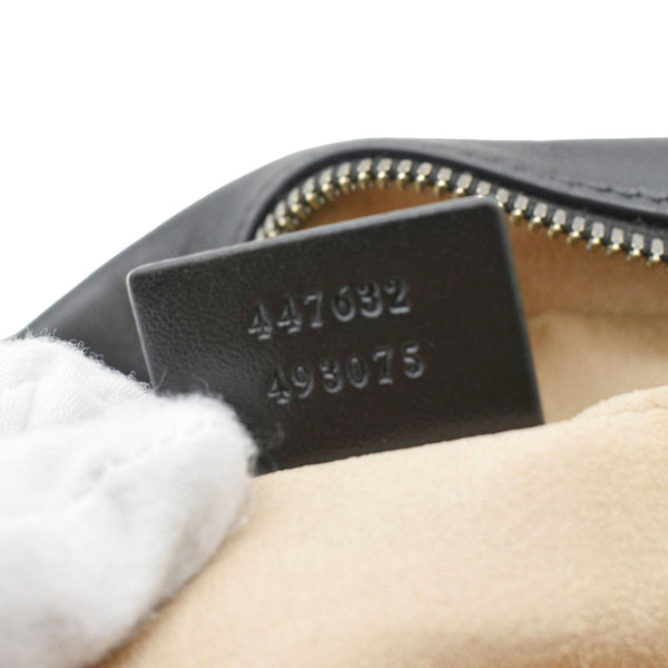 GUCCI GG Marmont Small Matelasse Chevron Leather Crossbody Camera Bag Black 447632