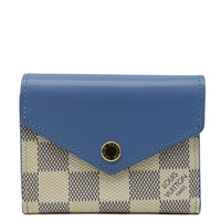 LOUIS VUITTON Zoe Damier Azur Wallet Light Blue