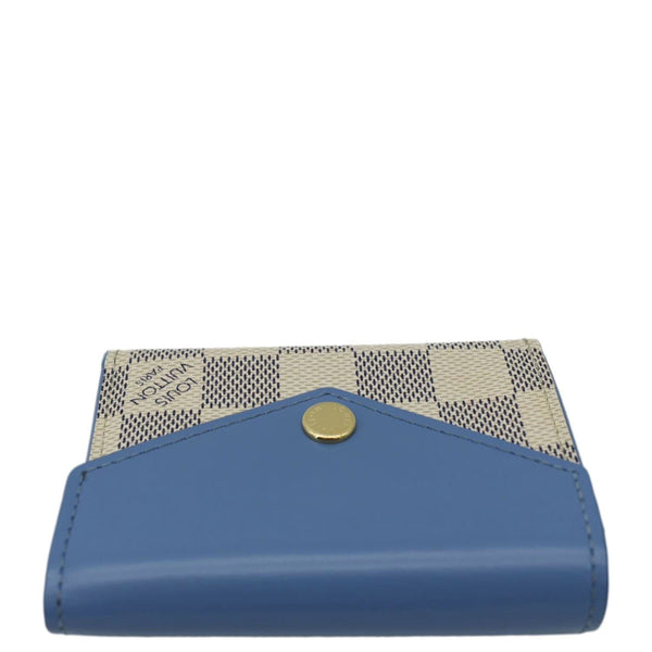 LOUIS VUITTON Zoe Damier Azur Wallet Light Blue
